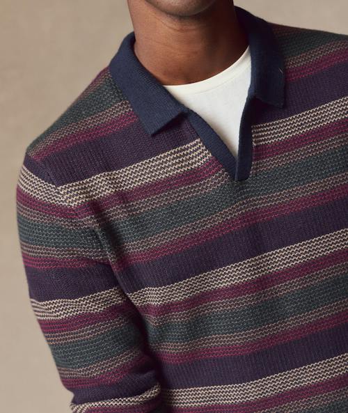 on model image of Liam Sweater Polo