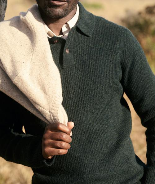 lifestyle image of Merino Sweater Polo