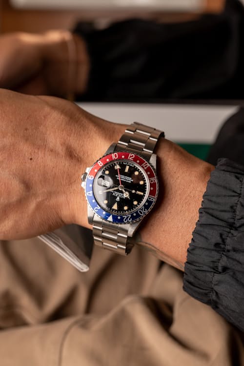 lifestyle image of 1985 Rolex 16750 Pepsi Gloss Dial