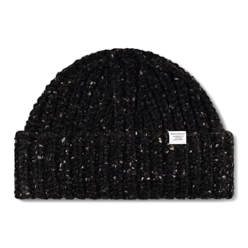 laydown image of Donegal Wool Rib Beanie