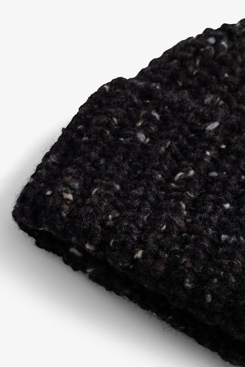 laydown detail image of Donegal Wool Rib Beanie
