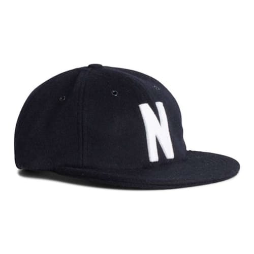 laydown image of Melton Wool NP04 Chainstitch Cap
