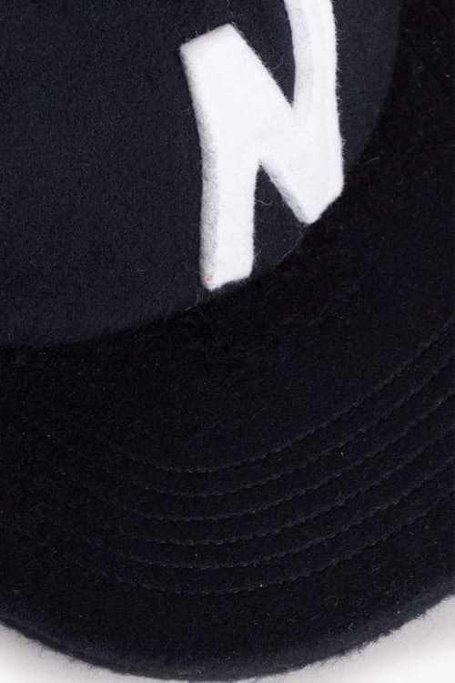 laydown detail image of Melton Wool NP04 Chainstitch Cap