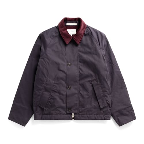 laydown image of Holmen Wax Raglan Insulated Jacket