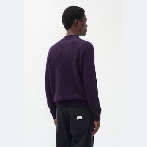 on model image of Nordrevik Baby Alpaca Sweater