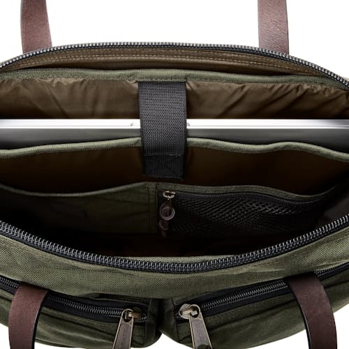 laydown detail image of Dryden Briefcase