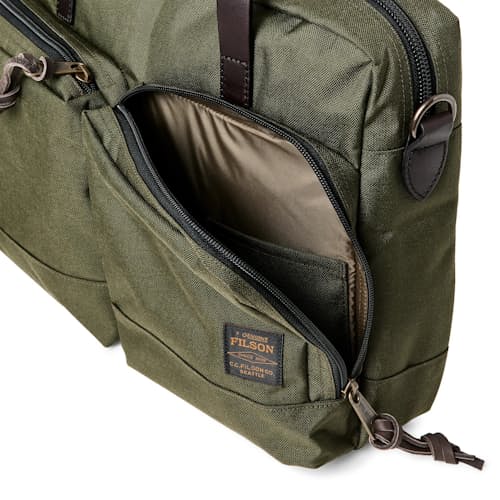 laydown detail image of Dryden Briefcase