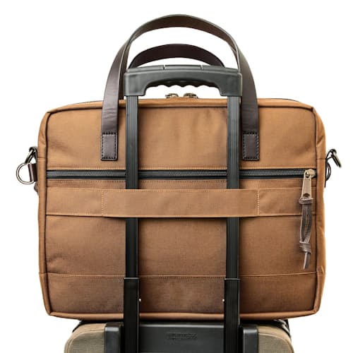 laydown detail image of Dryden Briefcase