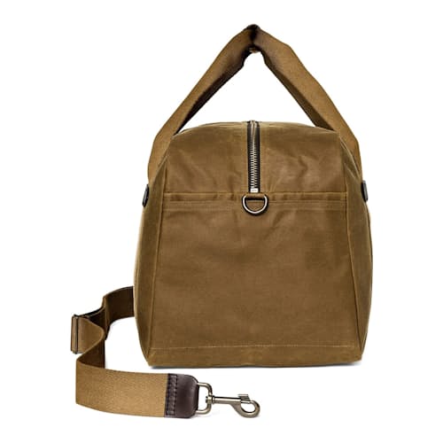 laydown image of TIn Cloth Medium Duffle Bag