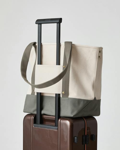laydown detail image of XL Canvas Tote
