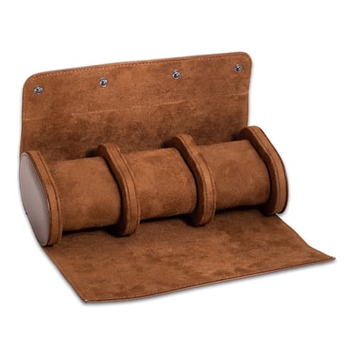 laydown image of Milani Leather Watch Roll