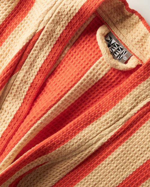 laydown detail image of Waffle Cotton Bathrobe