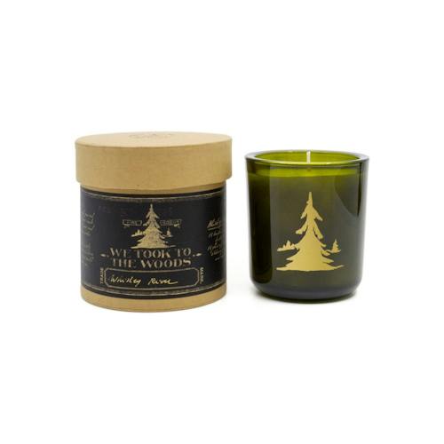 laydown image of Whiskey River Candle