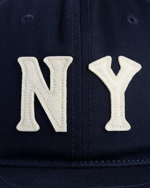 laydown detail image of New York Black Yankees Cotton Twill Ballcap