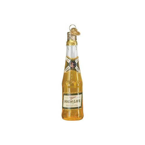 laydown image of Miller High Life Bottle Ornament