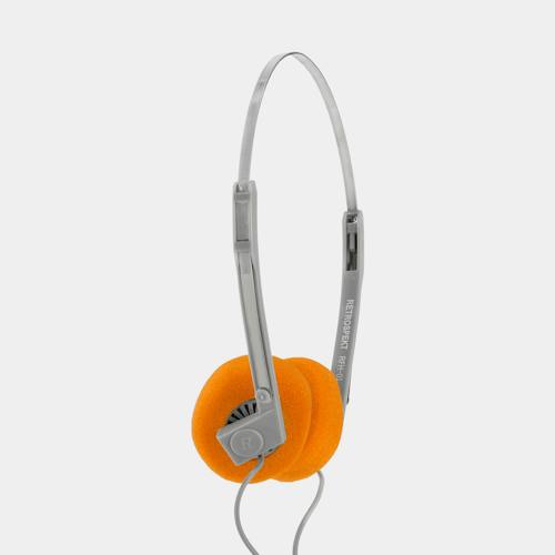 no crop image of CP-81 Portable Cassette Player and RFH-01 On-Ear Headphones
