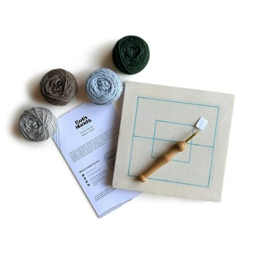 laydown image of Punch Needle Kit - Color Plane