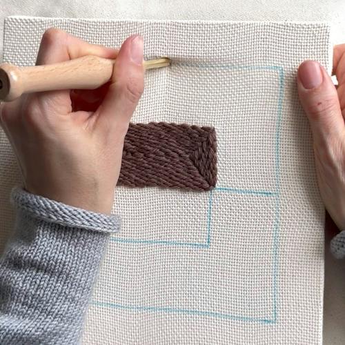 lifestyle image of Punch Needle Kit - Color Plane