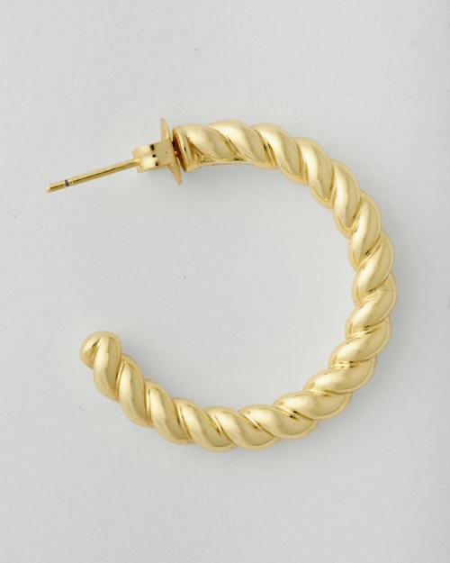 no crop image of Gold Rope Hoops