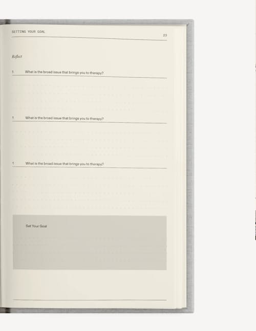 laydown detail image of The Therapy Journal