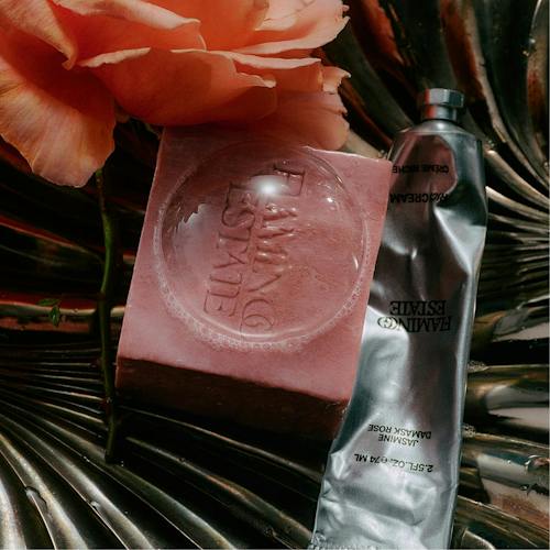 lifestyle image of Jasmine Damask Rose Trio