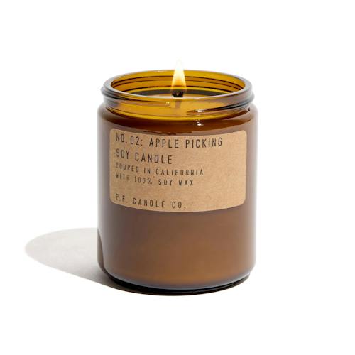laydown image of Apple Picking Soy Candle