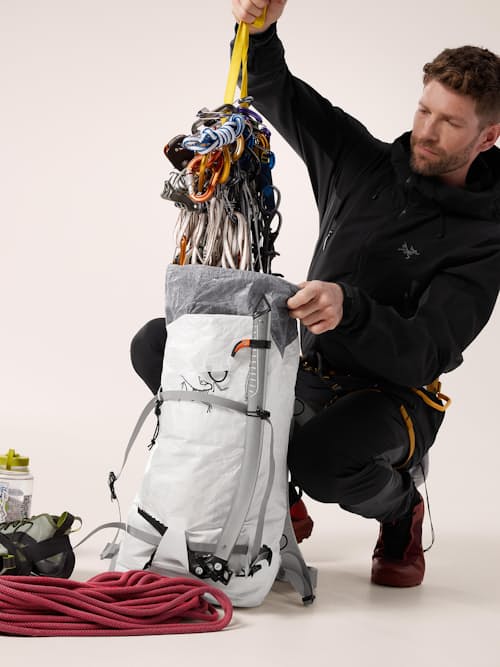 on model image of Alpha SL 30 Backpack