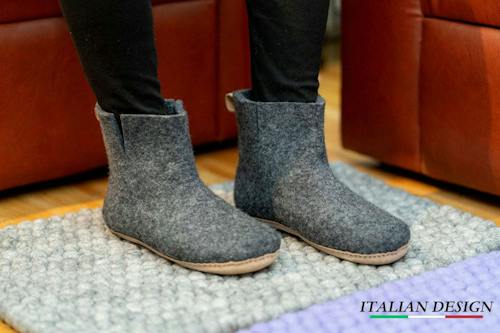 lifestyle image of Indoor Boots With Leather Sole