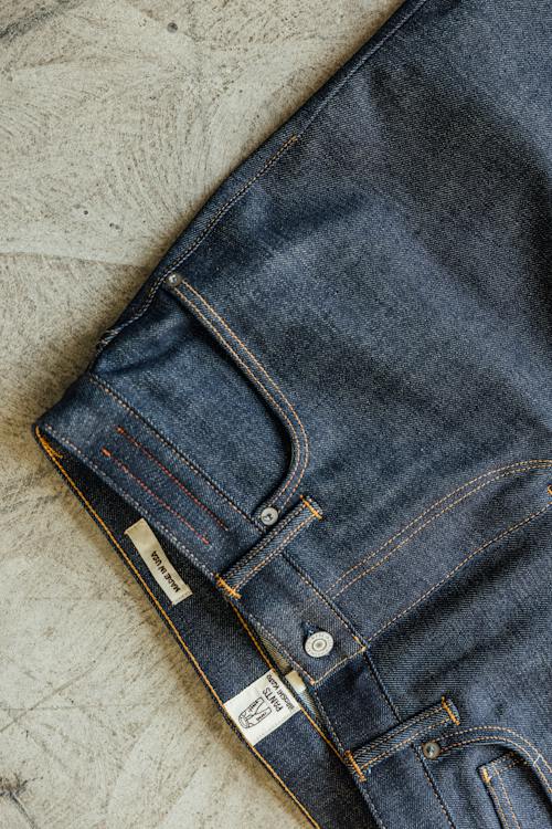 no crop image of The Barrel Straight Stretch Selvedge Denim