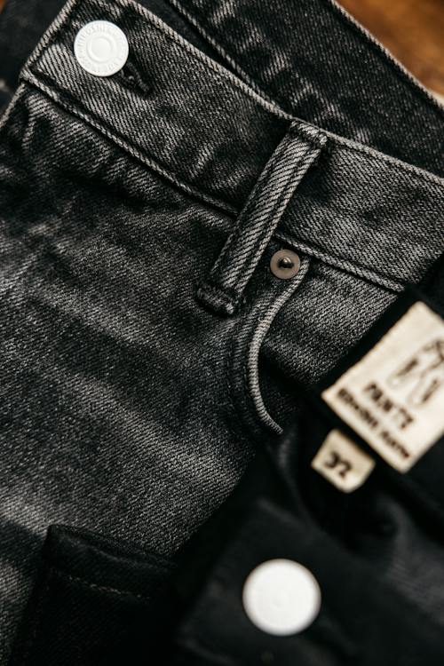 no crop image of The Barrel Straight Stretch Selvedge Denim