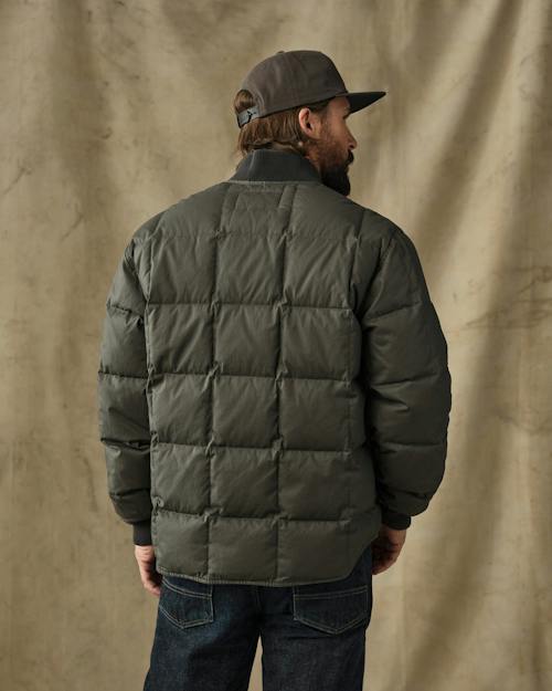 on model image of Heritage Cotton Down Jacket