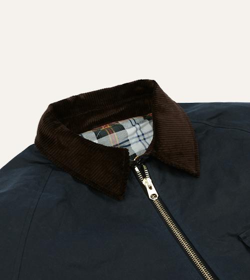laydown detail image of Waxed Coverall Jacket