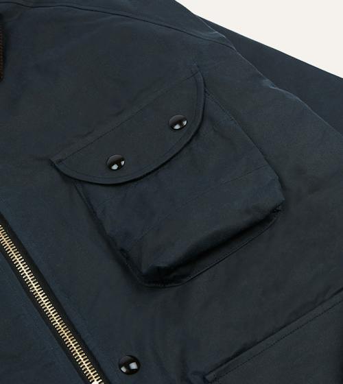 laydown detail image of Waxed Coverall Jacket