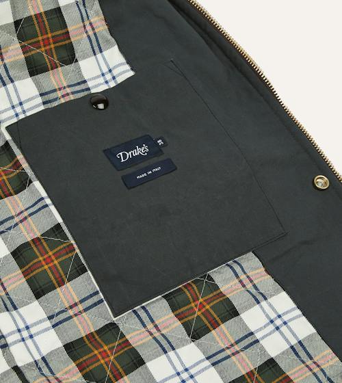 laydown detail image of Waxed Coverall Jacket