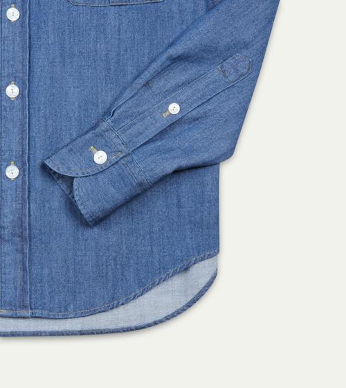 laydown detail image of Denim Two-Pocket Work Shirt
