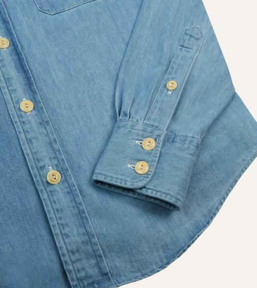 laydown detail image of Denim Western Shirt