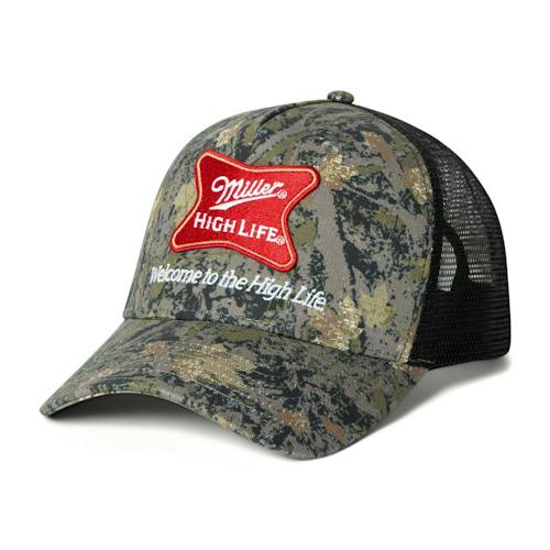 laydown image of Miller High Life Hat
