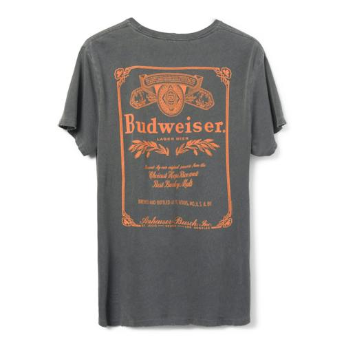 laydown image of Budweiser Logo Vintage T-Shirt