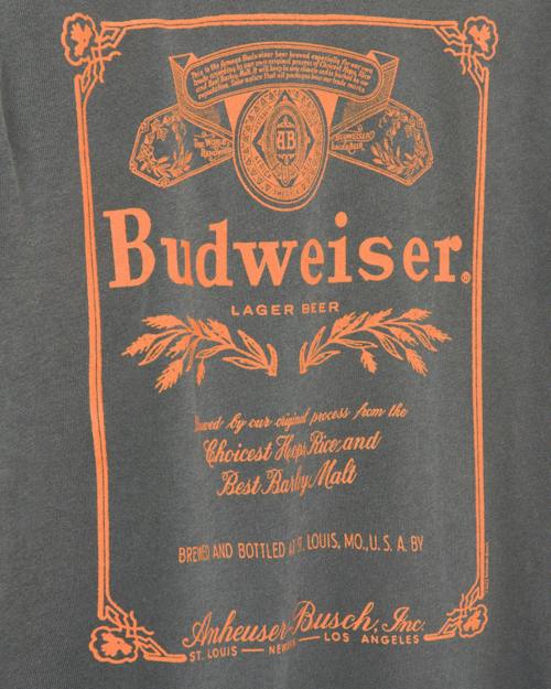 laydown detail image of Budweiser Logo Vintage T-Shirt