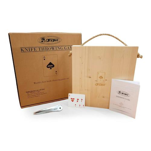 laydown image of Mini Throwing Knives Game
