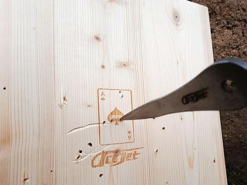 lifestyle image of Mini Throwing Knives Game