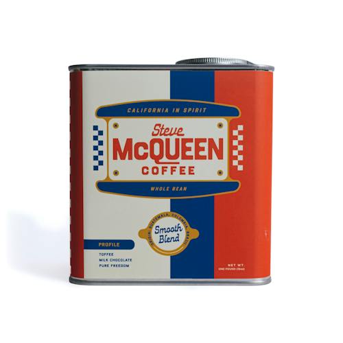 laydown image of Smooth Blend Tin - One Pound Collector Oil Can Tin