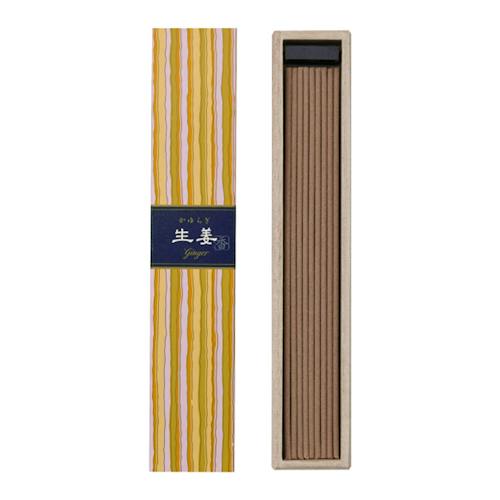 laydown image of Ginger 40 Incense Sticks + Holder