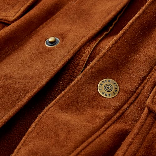laydown image of Golden Bear Suede Shirt