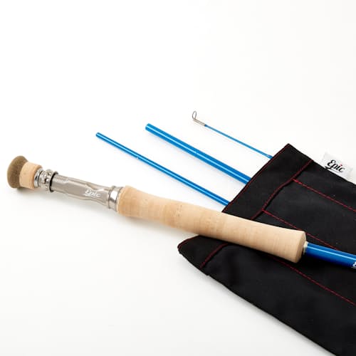 laydown image of 8wt 888 FastGlass Fly Rod w/ Full Wells Grip
