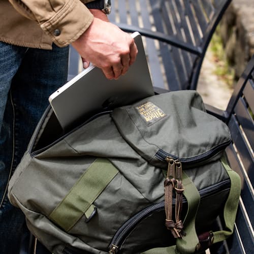 laydown image of Duffel Backpack Hybrid 46L - Exclusive