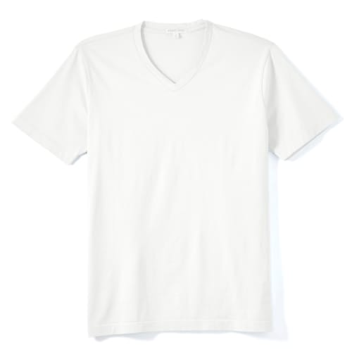 laydown image of Supima V-Neck T-Shirt