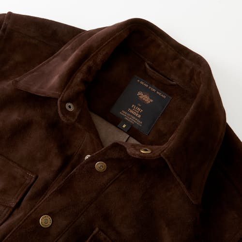 laydown image of Golden Bear Suede Shirt