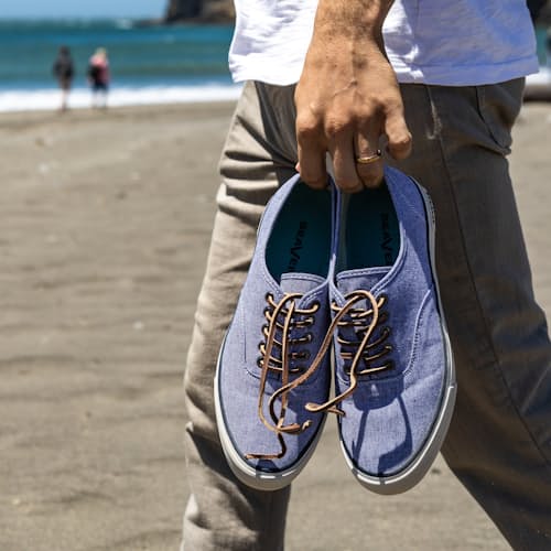 laydown image of Legend Sneaker Chambray