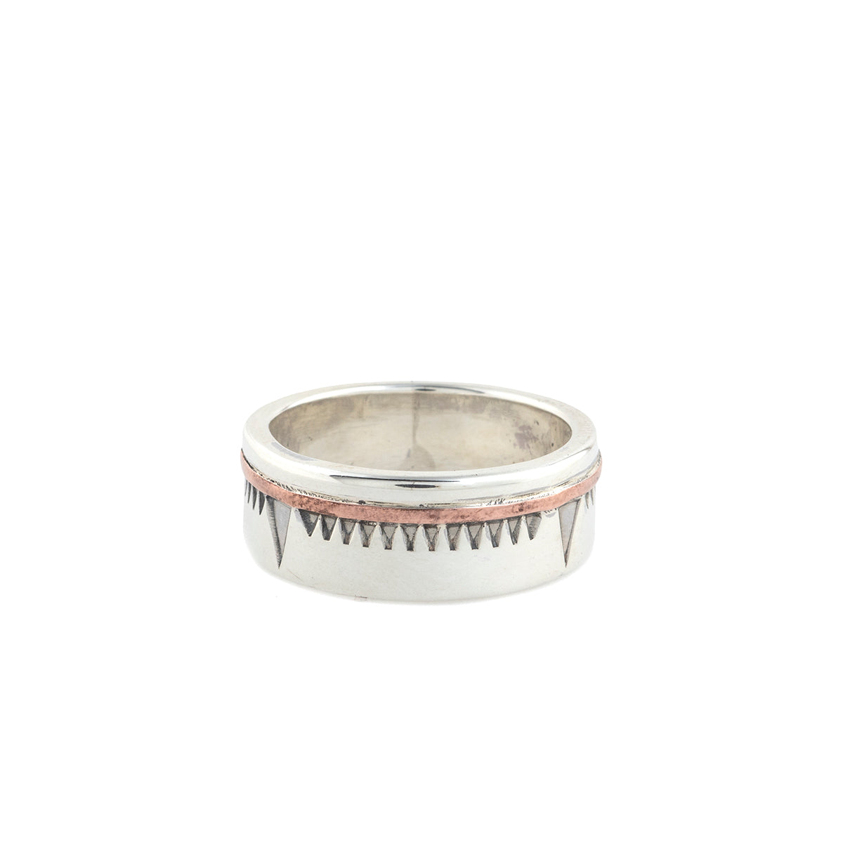 Copper Line Ring
